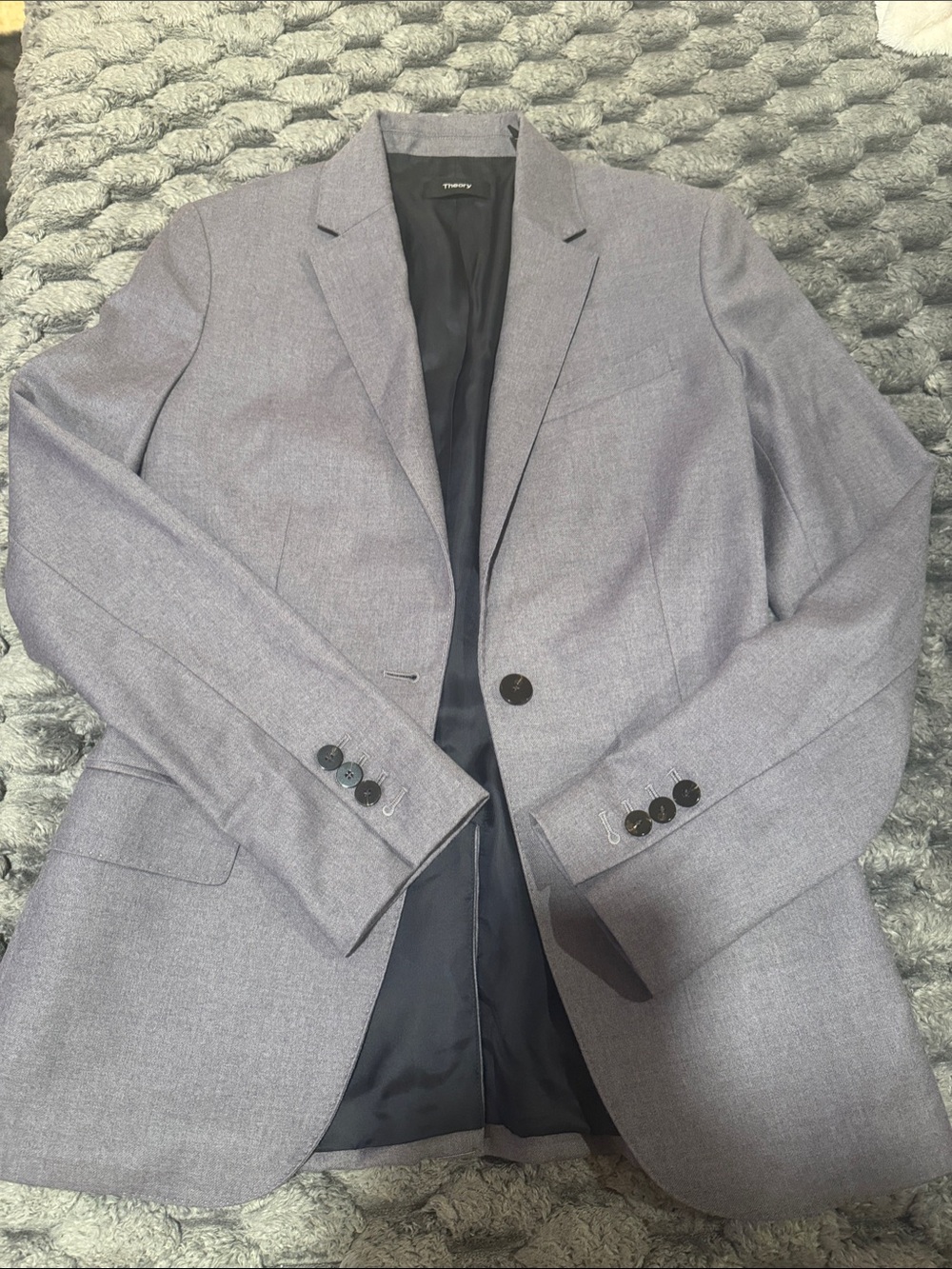 Theory Light lavender grey women’s Single-Breasted Blazer